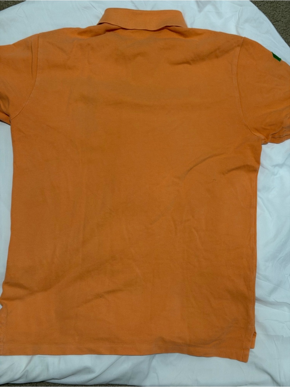 Polo by Ralph Lauren Orange Polo with Green Pony - Picture 3 of 7